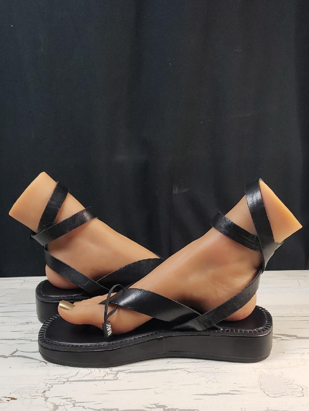 NWOT Zara Gladiator Style Strappy Platform Sandals - Women's 7.5- 8 (38 Euro) - Picture 4 of 16